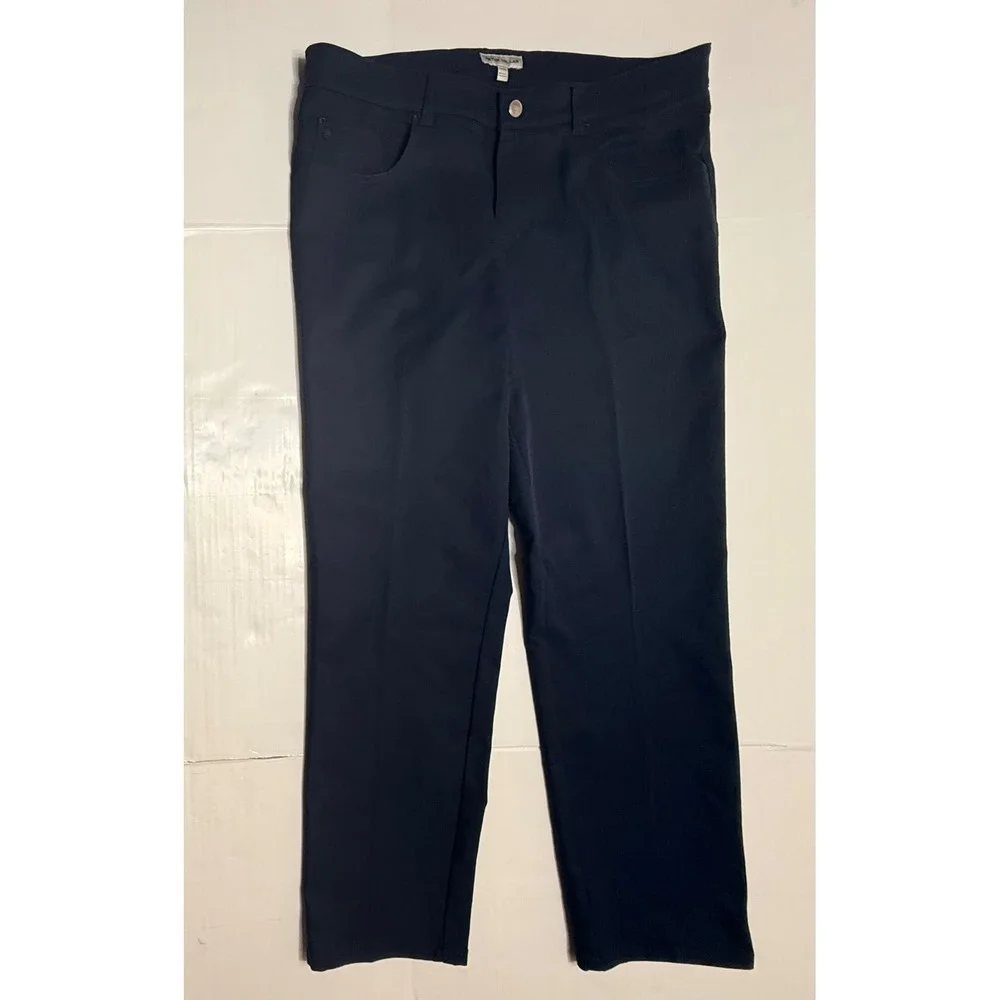 Peter Millar EB66 Performance Pants Mens 34x30 Navy Blue 5-Pocket Golf Trousers